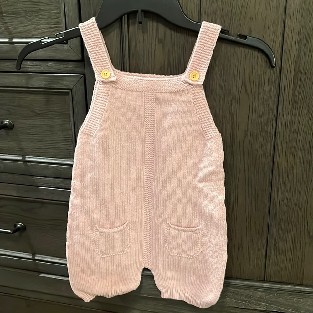Knit Overalls for baby, NWOT, 12-18mo